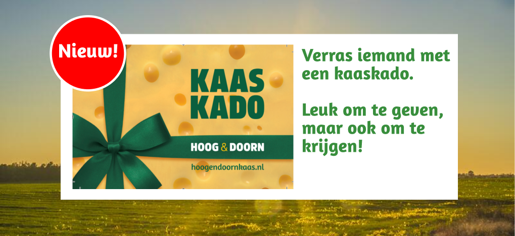 Verras iemand met een Hoogendoorn Kaas cadeaukaart!